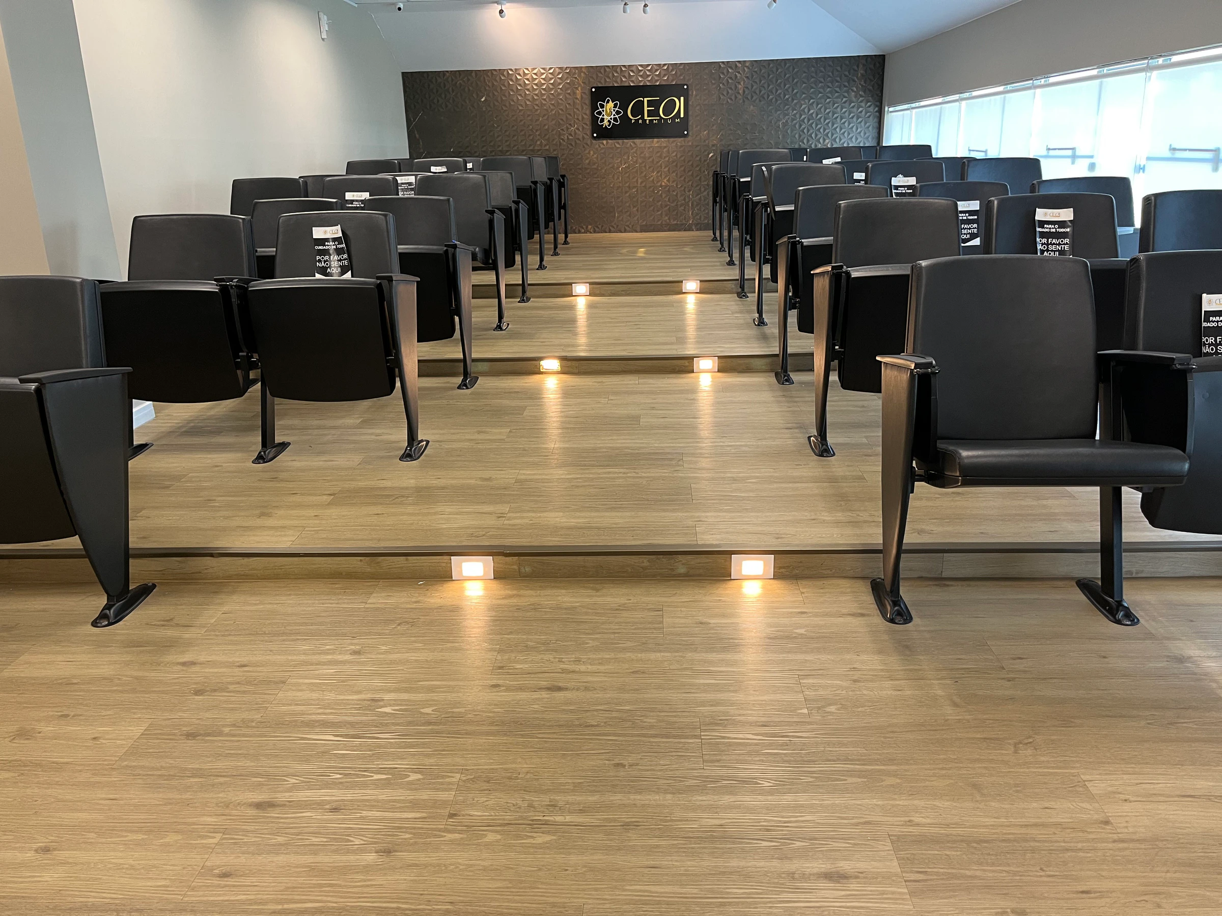 Auditório da obra CEOI Premium