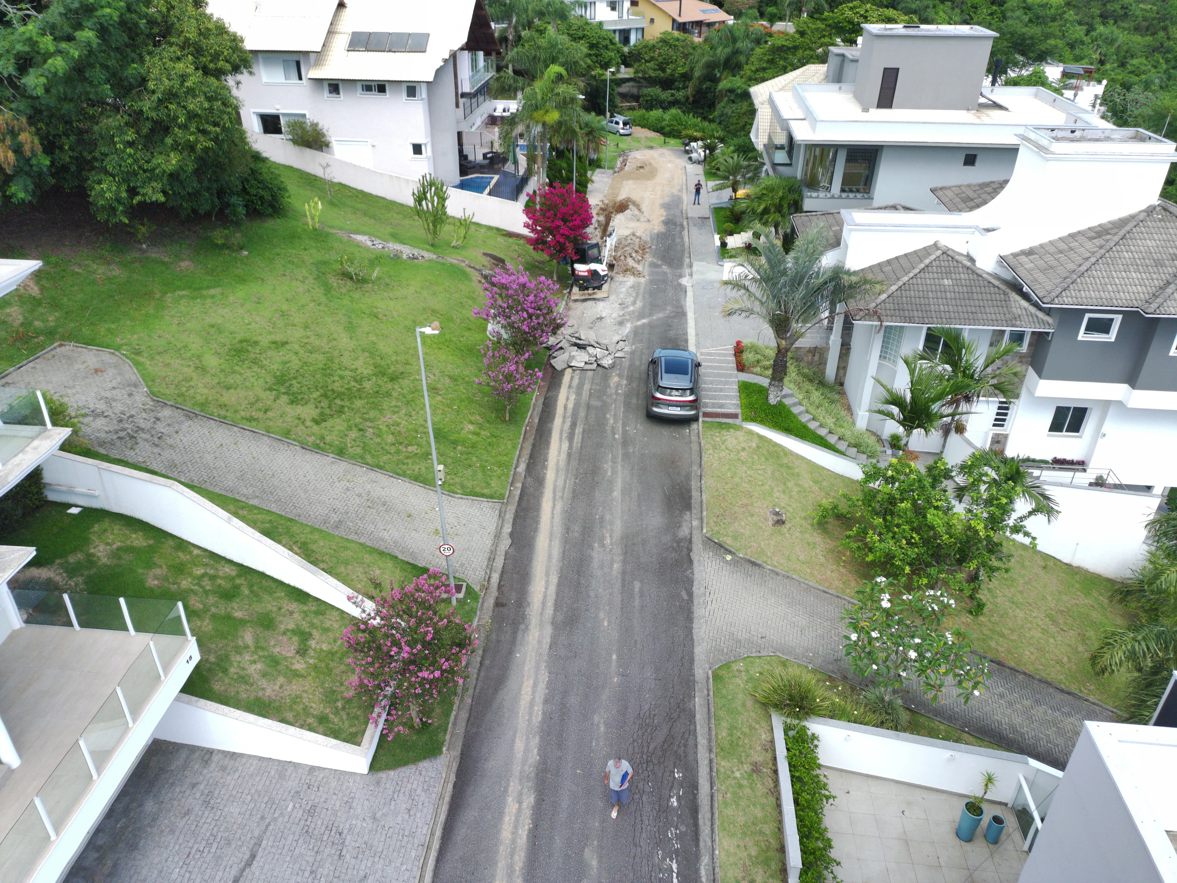 Obra de infraestrutura no Condomínio Riviera
